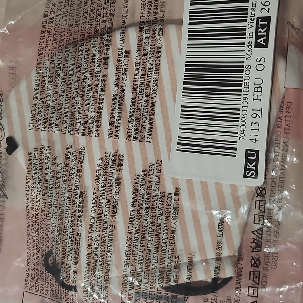 Victoria Secret Reusable Mask NIP - Picture 3 of 4